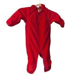 North Face Baby pink fleece bunting Coverall snowsuit infant 3-6 months